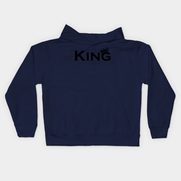 king Kids Hoodie by Litho